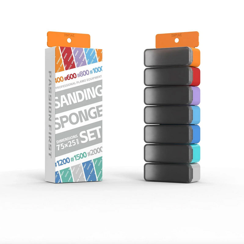 DSPIAE Vigorous Sponge Sandpaper Set
