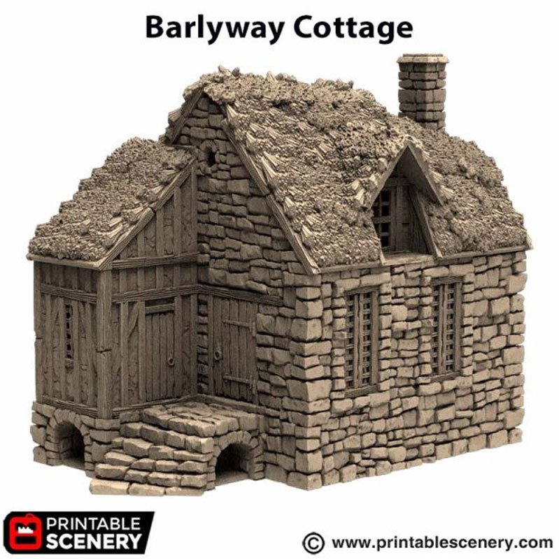 Barlyway Cottage - King and Country - Printable Scenery