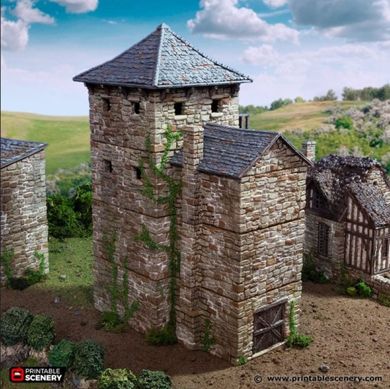 Black Rock Keep - King and Country - Printable Scenery