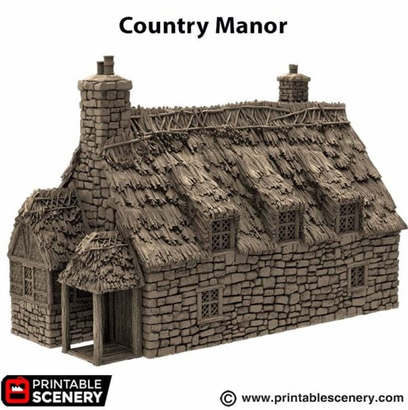 Country Manor - King and Country - Printable Scenery
