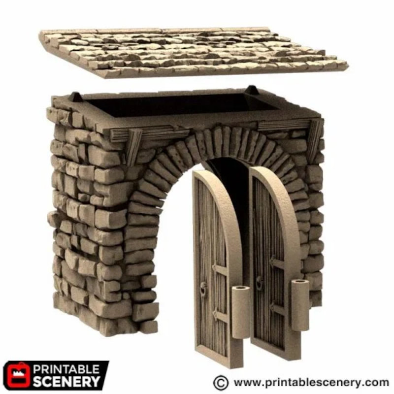 Farm Gate - King and Country - Printable Scenery