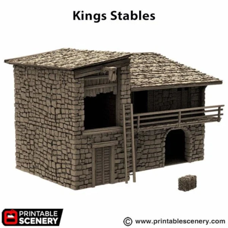 King Stables - King and Country - Printable Scenery