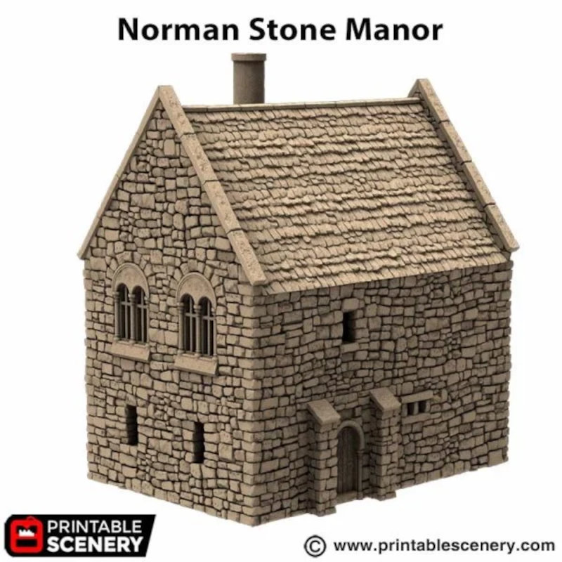 Norman Stone Manor - King and Country - Printable Scenery
