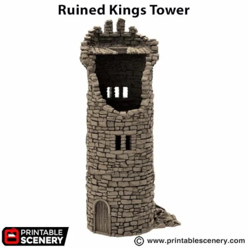 Ruined Kings Round Tower - King and Country - Printable Scenery