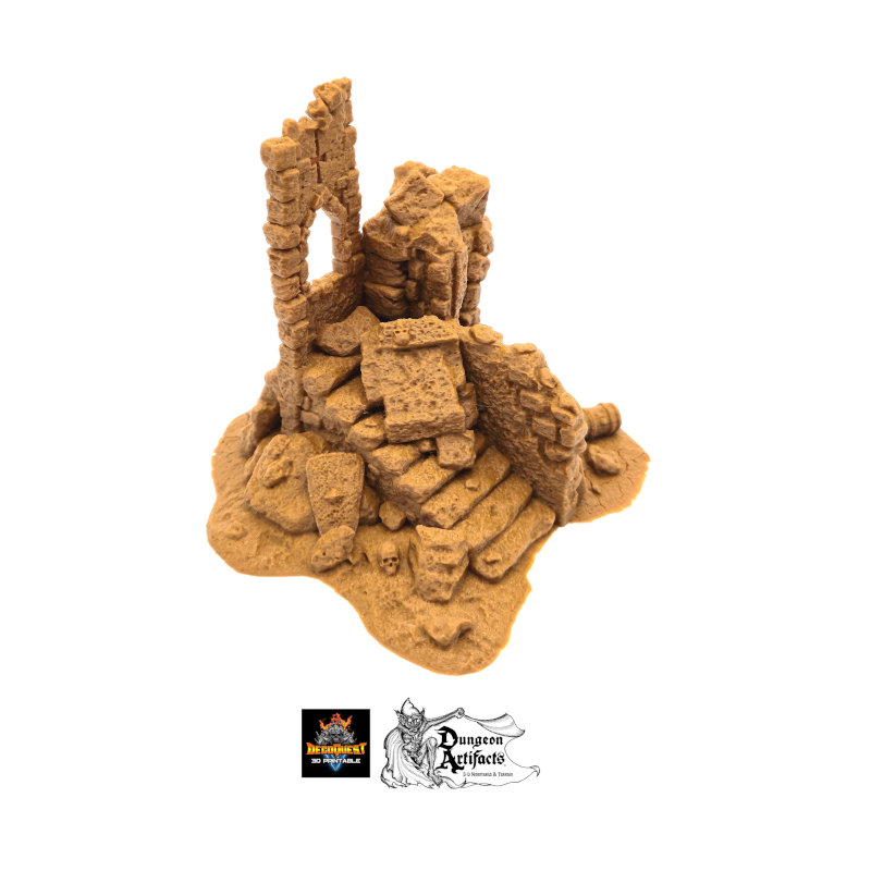 Desecrated Ruin - Decoquest Workshop - 3dPrintTerrain