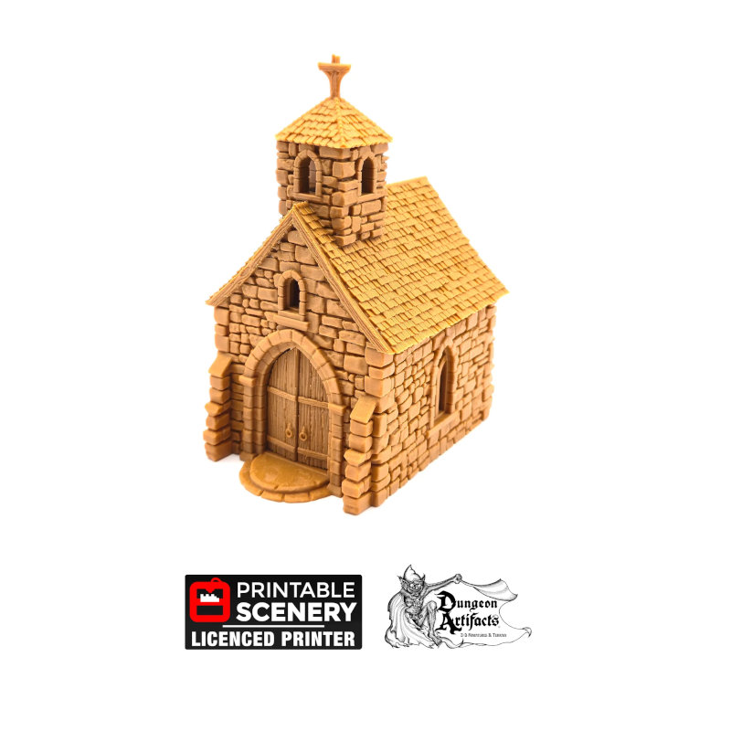 Small Chapel - Kingdoms of Throne and Ash - Printable Scenery