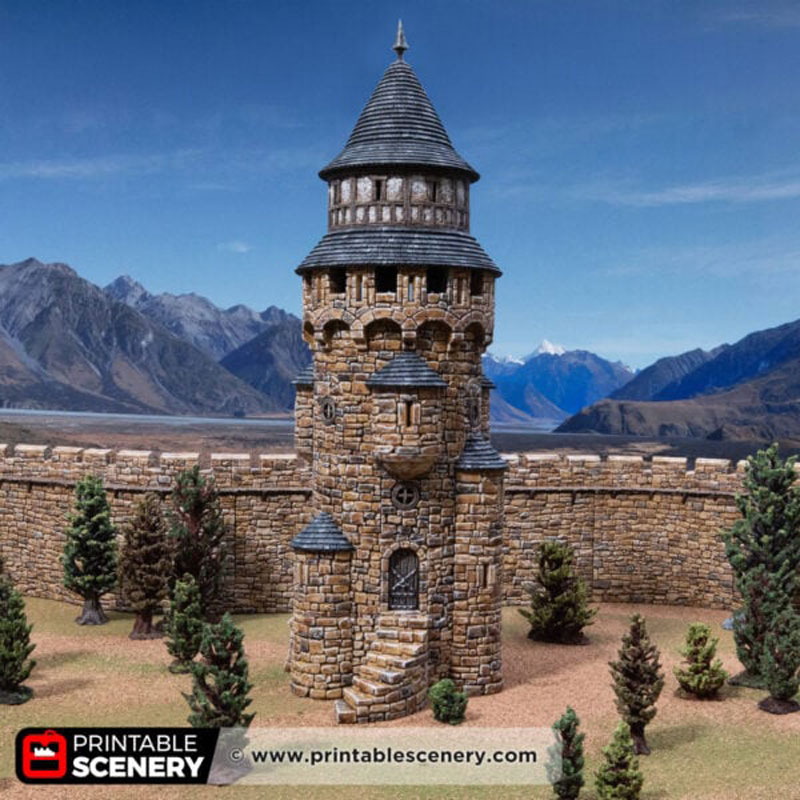 Earls Round Tower - Kingdoms of Throne and Ash - Printable Scenery