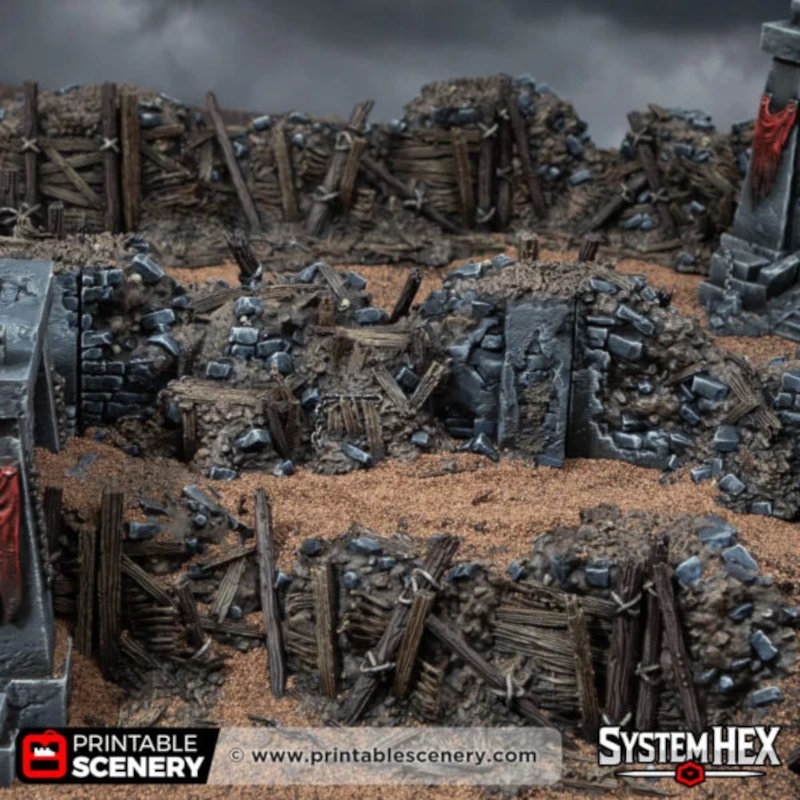 Ruined Trench Forts - Darkness & Desolation - Trench Tombs