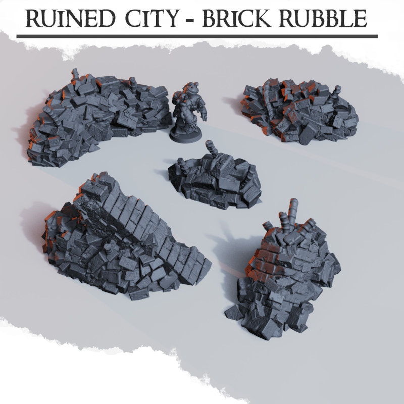 Ruined City Brick Rubble - Diceverse