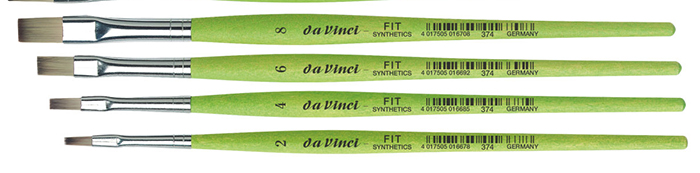  DA Vinci Series 374 - Size 8 Flat Synthetic Brush