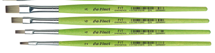 DA Vinci Series 374 - Size 8 Flat Synthetic Brush