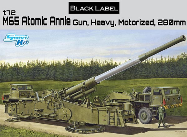 M65 Atomic Annie Gun, Heavy Motorized 280mm - Smart Kit - Black Label Series