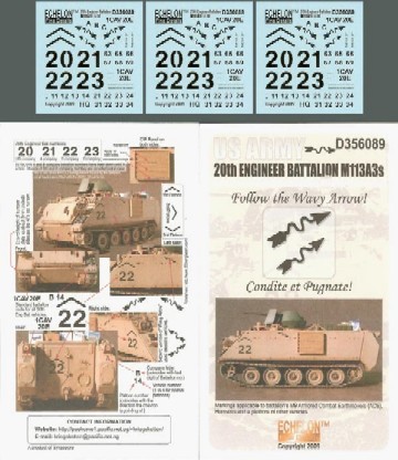 US 20th Engineer Battalion M113A3s OIF