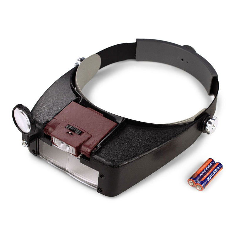 Enkay Lighted Head Magnifying Visor w/Removable LED