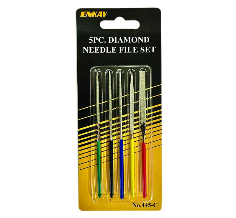 Enkay 5pc Assorted 4in_Mini_Diamond_File_Set_(Cd)