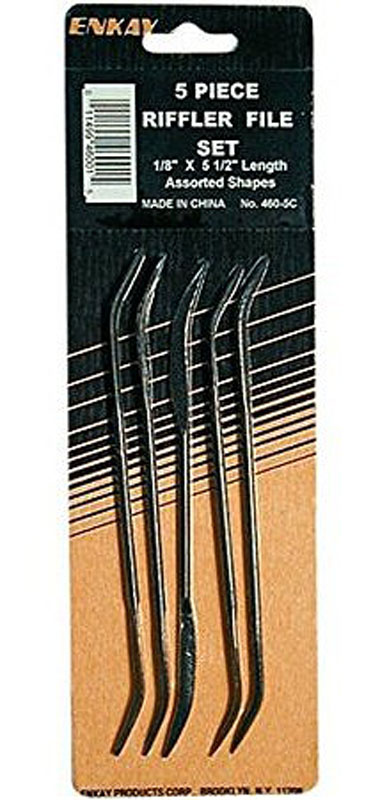 5pc Assorted Riffler File Set