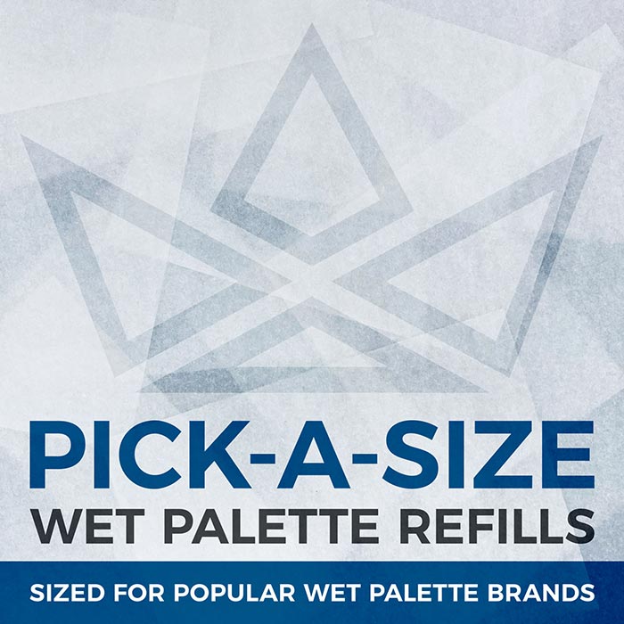 Pick-A-Size Wet Palette Refill Pack For Redgrass Games Painter Wet Palette