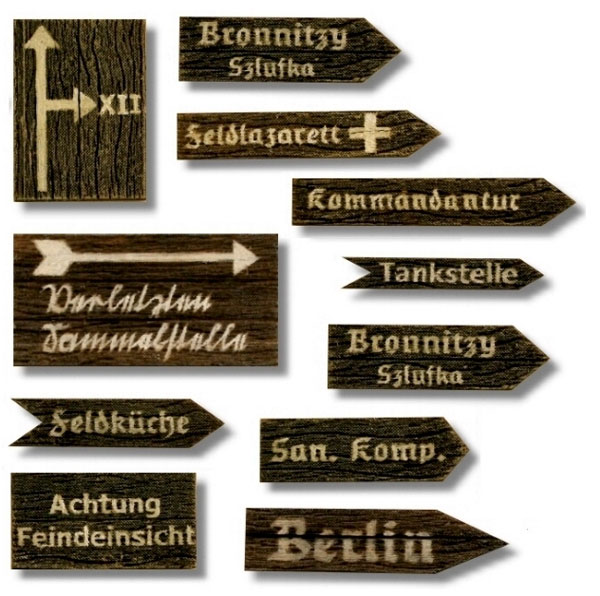 WWII German Wehrmacht Signs