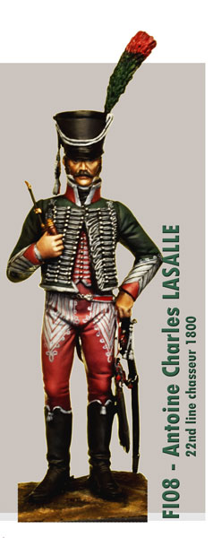 Antoine Lasalle in 1800 as officer of the 22nd chasseur