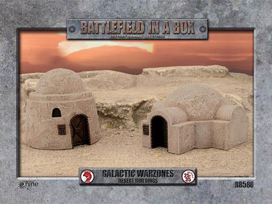 Battlefield in a Box - Galactic Warzones: Desert Buildings