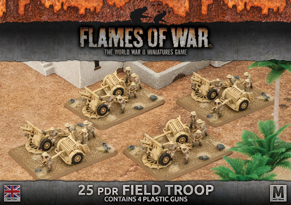 25 pdr Field Troop (Plastic)
