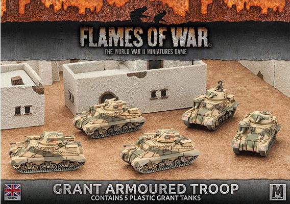 Grant Armoured Troop (x5) (Plastic)