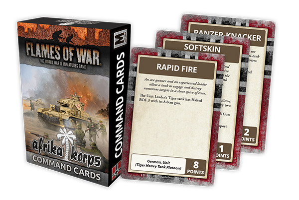 Afrika Korps Command Cards