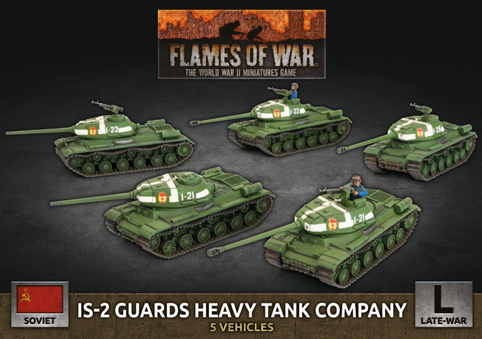 WWII Soviet IS-2 Guards Heavy Tank Company (Plastic)