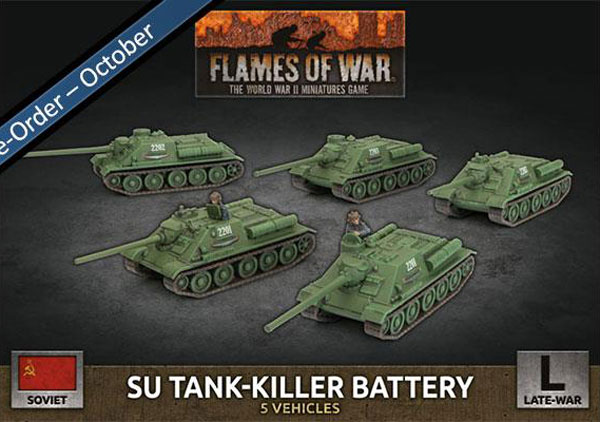 WWII Soviet SU Tank-Killer Battery (Plastic)
