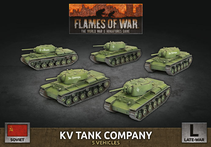 WWII Soviet KV Tank Company (Plastic)
