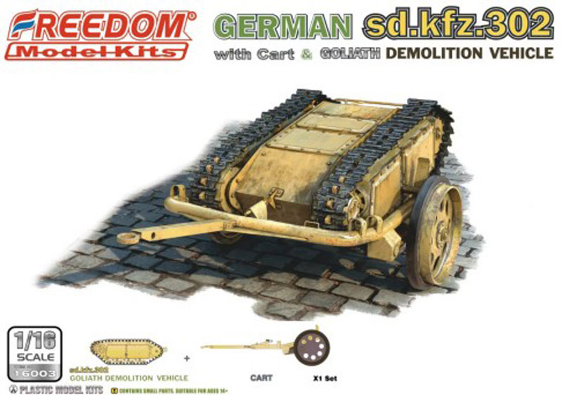 German SdKfz 302 Goliath Demolition Vehicle w/Cart