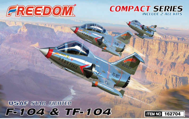 Compact Series - USAF F-104 TF-104 Starfighter [2 kits]