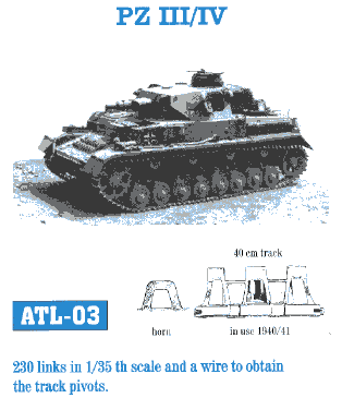 Pz III/IV Mod. 1940/41 Track Set (230 Links)