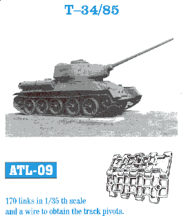 T34/85 Track Set (170 Links)