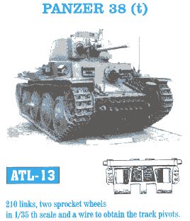 Panzer 38(t) Track Set (210 Links)