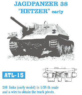 Jagdpanzer 38 Hetzer Early Track Set (210 Links)
