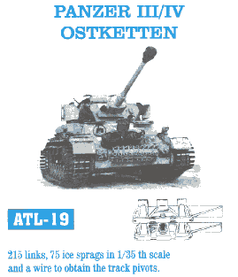Panzer III/IV Ostketten Track Set (215 Links & 75 Ice Sprags)