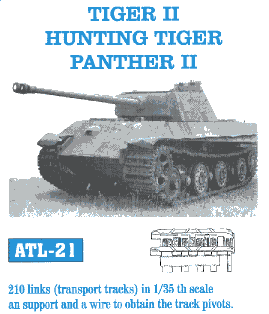Tiger II Hunting Tiger Panther II Transport Track Set (210 Links)