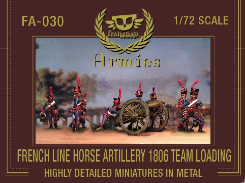 French Line Horse Artillery 1806 Team Loading