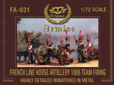 French Line Horse Artillery 1806 Team Firing