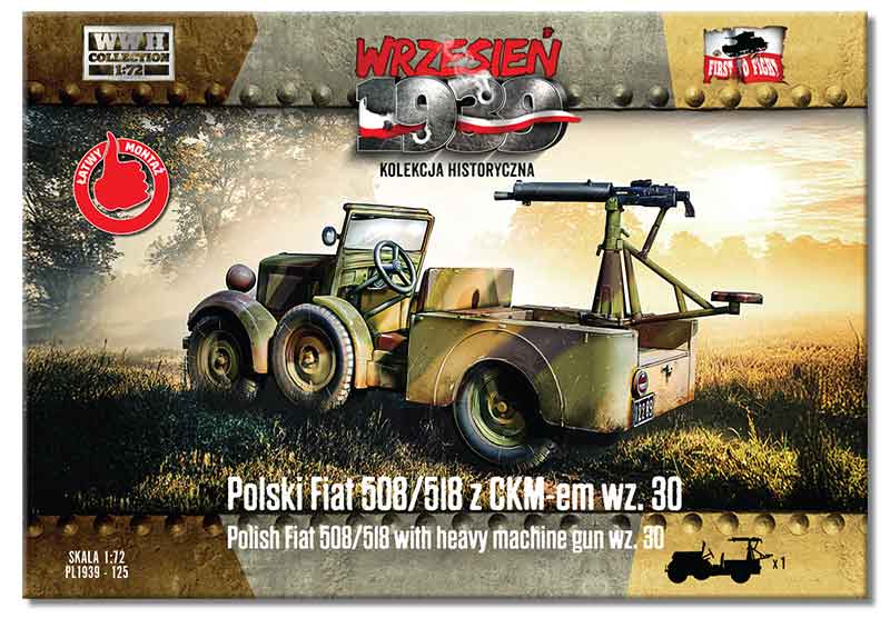 First to Fight Polski Fiat 508/518 with heavy machine gun wz.30