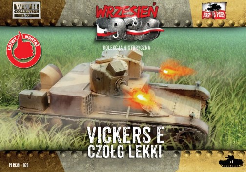 WWII Vickers E Polish Light Tank w/Double Turret