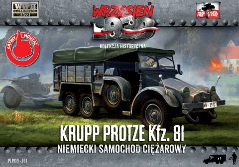 WWII Krupp Protze Kfz81 German Army Truck w/2 Crew