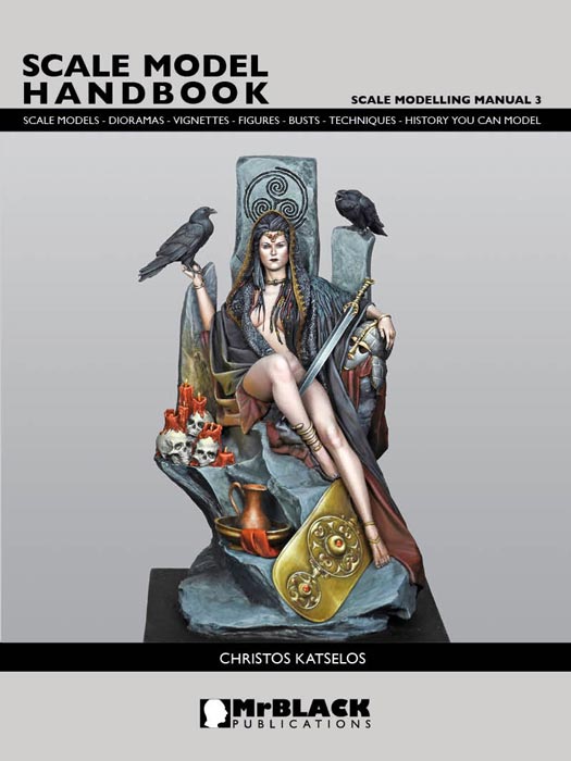 Mr Black Scale Modelling Manual Volume 3 Christos Katselos - Female Morrigan figure