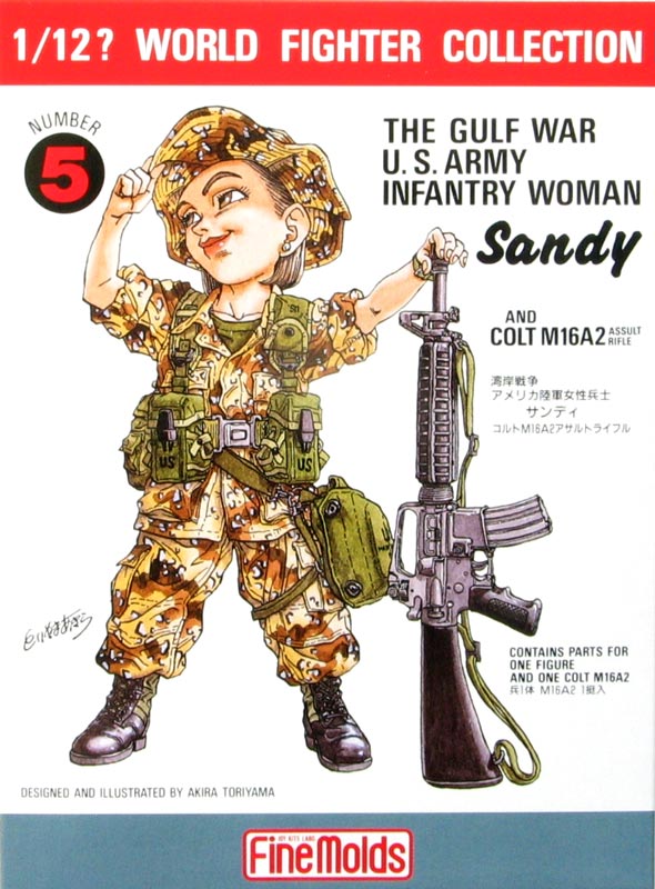 Gulf War U.S. Infantry Woman with M16A2
