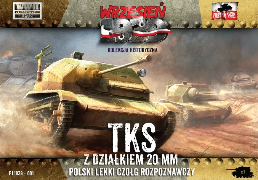 WWII TKS Polish Light Recon Tank w/20mm Gun
