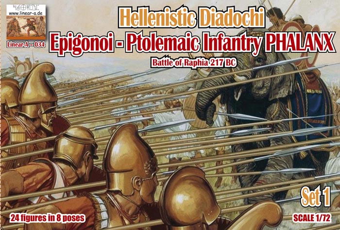Hellenistic Diadochi / Epigonoi - Ptolemaic Infantry Phalanx Set 1 Battle of Raphia 217 BC