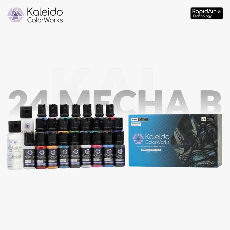 Gaahleri Kaleido ColorWorks: 24 Mecha Colors Paint Set B-Set
