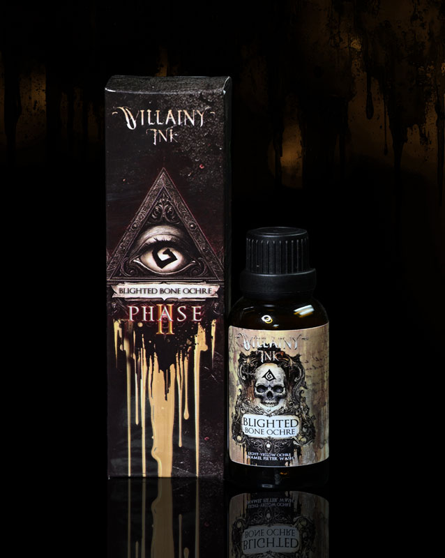 Grimdark Compendium Villainy Ink Blighted Bone Ochre - Enamel Wash