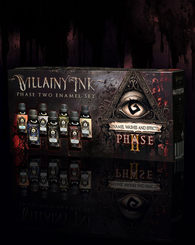 Grimdark Compendium Villainy Ink Phase 2 Enamel Wash Set